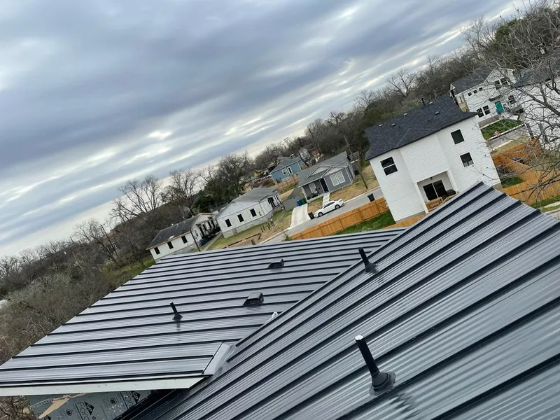 Standing seam metal roof panels with vents for Skylight Repair in Augusta